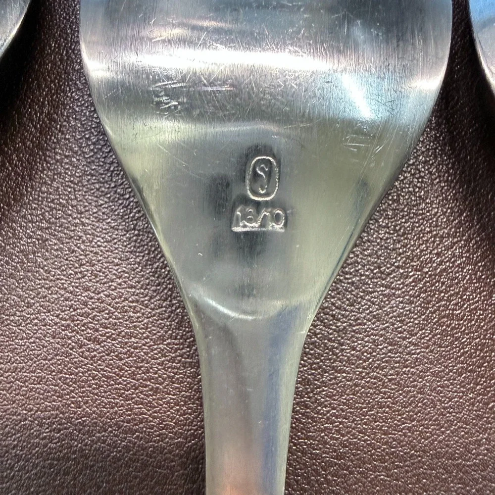 Gourmet Settings LOFT Soup‎ Spoons 8Pc 18/10  and 18/8 Stainless Steel